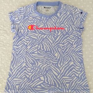 CHAMPIONS GIRL T-SHIRT - Size XL - Violet/White